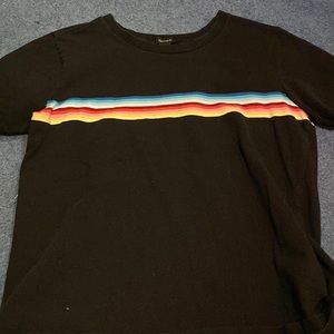 Forever 21 black rainbow top